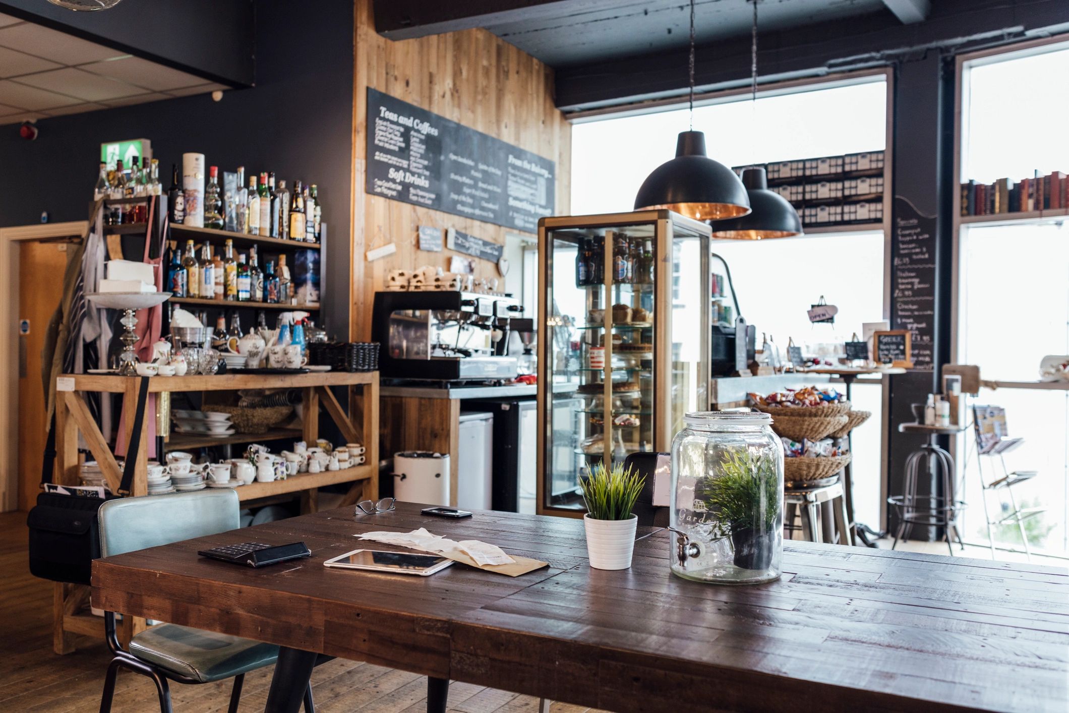 Ambiance chaleureuse du café